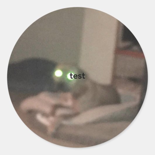 test ronde sticker (Voorkant)