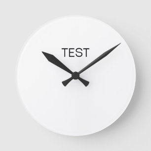 Test ronde wandklok klok