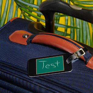 Test schoolschoolklaslokaal bagagelabel