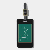 Test schoolschoolklaslokaal bagagelabel (Voorkant verticaal)