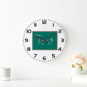 Test schoolschoolklaslokaal grote klok