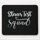 Test Squad Grappige Leraar Student Testing Dag Muismat (Voorkant)