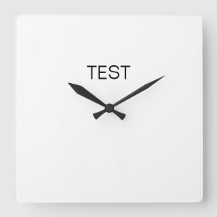 Test Square Wall klok