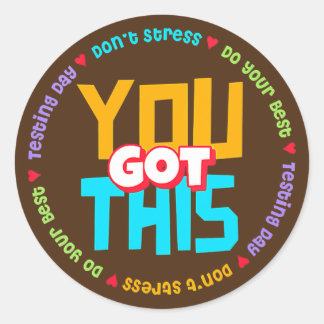 Test STAAR Day Mode on Teacher Testing Ronde Sticker