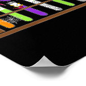 Test Tube Chemie Nerd Wetenschap Leraar Spooky Ha Poster (Hoek)