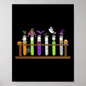 Test Tube Chemie Nerd Wetenschap Leraar Spooky Ha Poster (Voorkant)