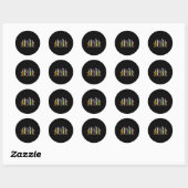 Test Tube Chemie Nerd Wetenschap Leraar Spooky Ha Ronde Sticker (Vel)