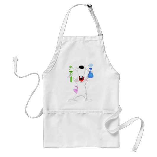 Test Tube Lab Rat Apron Standaard Schort (Voorkant)