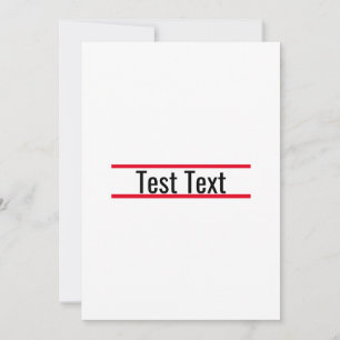 test uitnodiging met sjabloon