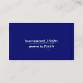 Test Visitekaartje (Achterkant)