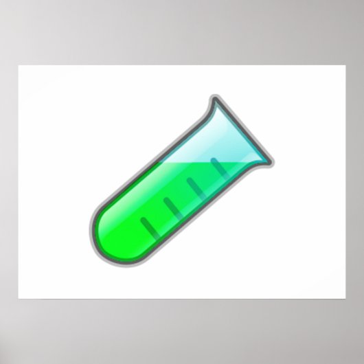 Testbuis chemie Wetenschap Poster (Voorkant)