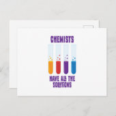 Testbuis voor chemicus briefkaart (Voorkant / Achterkant)