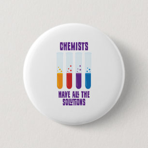 Testbuis voor chemicus ronde button 5,7 cm