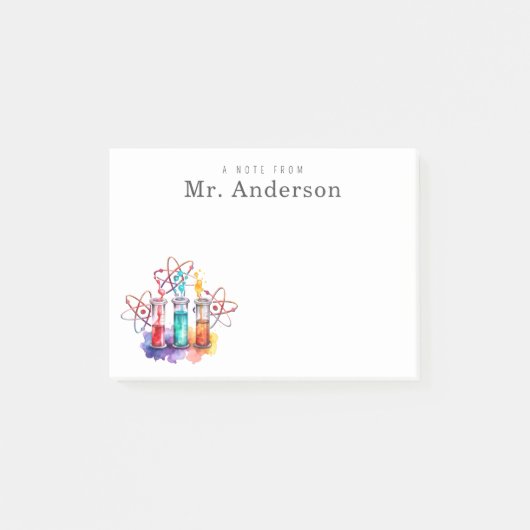 Testbuizen voor scheikundeleraren post-it® notes (Voorkant)