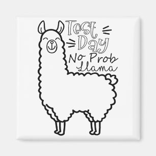 Testdag geen Prob-llama Llama Testdag voor leraren Magneet