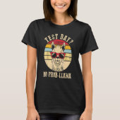 Testdag geen Prob Llama Teacher Exam Testing Teach T-shirt (Voorkant)