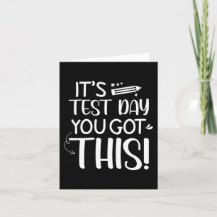Testdag Het is testdag Je kunt het Teacher Stu Kaart