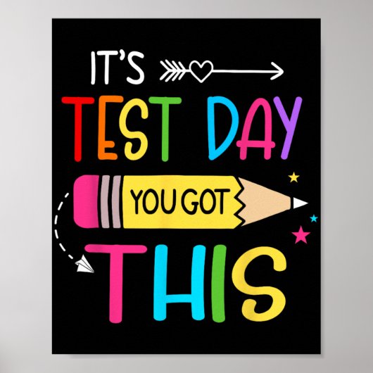 Testdag Je hebt deze testdag leraar student Poster (Voorkant)