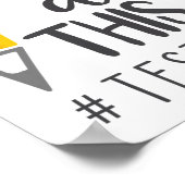 Testdag Je hebt deze testdag leraar student Poster (Hoek)