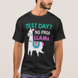 Testdag: Prob llama Llama Teacher Testing Day T-shirt