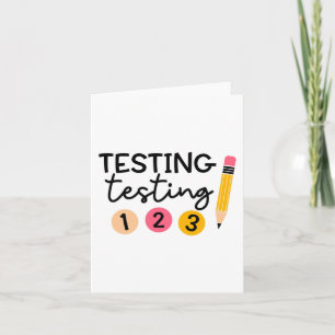 Testdag Shirt testen Coördinator Shirt Docent Kaart