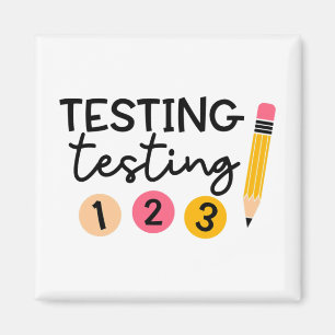 Testdag Shirt testen Coördinator Shirt Docent Magneet