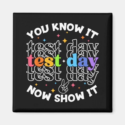 testdag testdag leraar leerling testdag magneet (Voorkant)