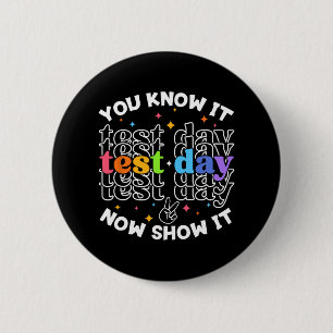 testdag testdag leraar leerling testdag ronde button 5,7 cm