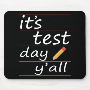 Testdag Yall Funny Teacher Gift T-shirt Muismat