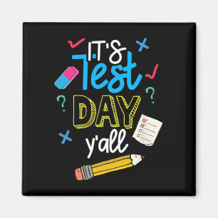Testdag Yall Grappige School Testen Examen Motivat Magneet
