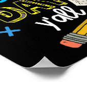 Testdag Yall Grappige School Testen Examen Motivat Poster (Hoek)