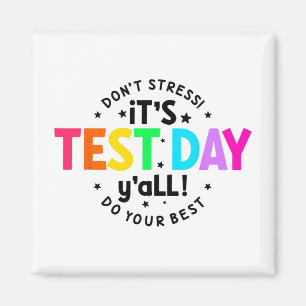 Testdag Yall Grappige testdag voor leraar studente Magneet