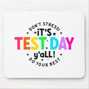 Testdag Yall Grappige testdag voor leraar studente Muismat