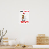 TESTÉ POSITIF POUR ÊTRE EN AMOUR Poster (Cuisine)
