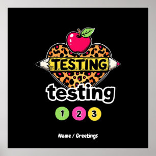 Testen 123 Gids voor succesvolle testdag Poster