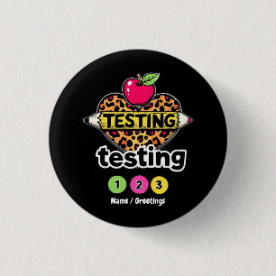 Testen 123 Gids voor succesvolle testdag Ronde Button 3,2 Cm