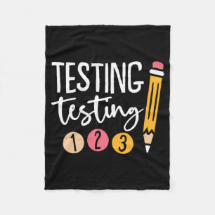 Testen 123 Schattigee testdag 3 Fleece Deken