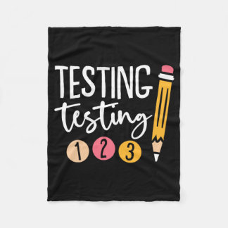 Testen 123 Schattigee testdag 3 Fleece Deken