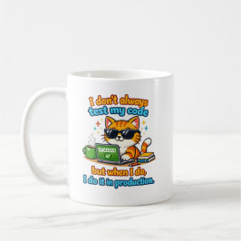 Testen in productie koffiemok