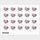 Tester essayez-moi Lipstick coeur rose Sticker (Feuille)