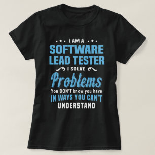 Tester voor leidende software t-shirt