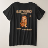 Testeur QA Humour de chat (Design dos)