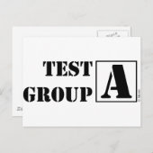 Testgroep A Briefkaart (Voorkant / Achterkant)