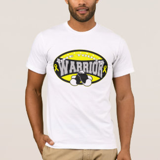 Testiculaire kanker Eén stevige arrior T-shirt