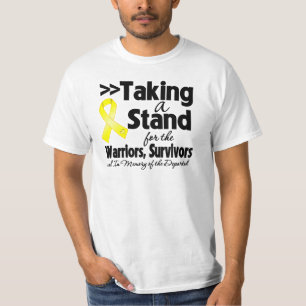 Testiculaire kanker met een standaard trilling t-shirt