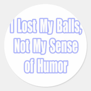 Testiculaire kanker Overlevende Humor Ronde Sticker