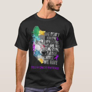 Testiculaire kankerbewustwording Klantenondersteun T-shirt