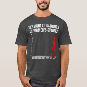 Testiculaire verwondingen in vrouwensport vintage t-shirt