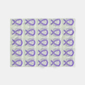 Testicule Cancer Sensibilisation Ruban Couvertures (Devant (Horizontal))