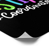 Testing Coordinator Test Day Exam Motivational Squ Poster (Hoek)